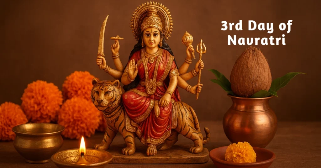 3rd Day of Navratri: Maa Chandraghanta puja, rituals, colors, and spiritual importance for devotees
