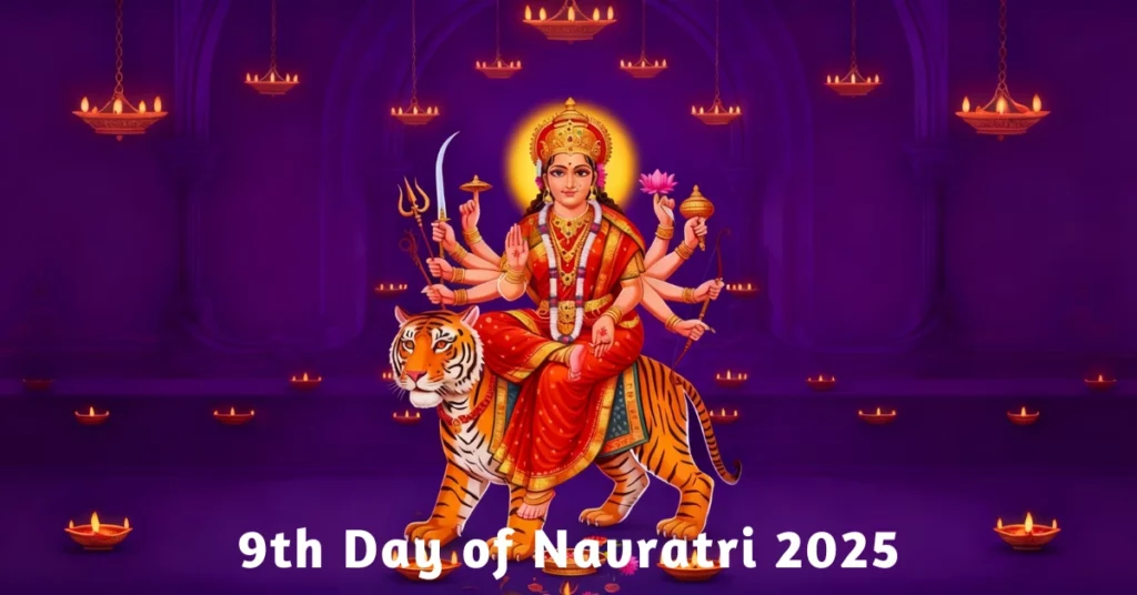 Goddess Siddhidatri worship and rituals on 9th Day of Navratri 2025, spiritual significance and celebrations