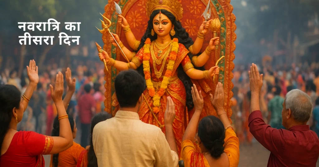 नवरात्रि का तीसरा दिन: मां चंद्रघंटा की पूजा, अनुष्ठान और आध्यात्मिक महत्व जानें