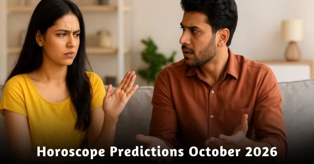 Horoscope Predictions October 2026 showing zodiac signs and planetary alignments for monthly astrology insights