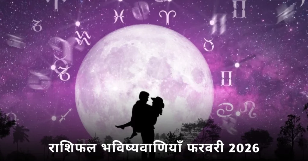 राशिफल भविष्यवाणियाँ फरवरी 2026 में सभी राशियों के लिए प्रेम, करियर और स्वास्थ्य से जुड़ी ज्योतिषीय जानकारी