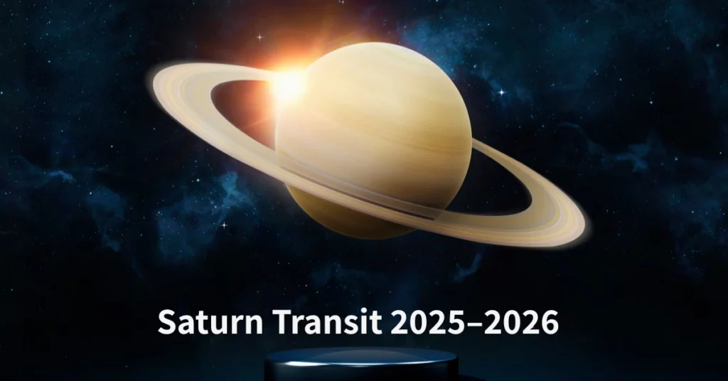 Saturn Transit 2025–2026 explained with effects on zodiac signs, career, relationships, and life changes