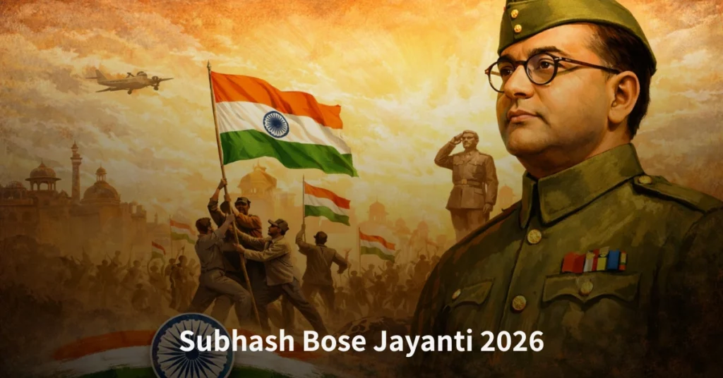 Subhas Chandra Bose Jayanti 2026 honoring Netaji’s legacy, courage, leadership and contribution to India’s freedom