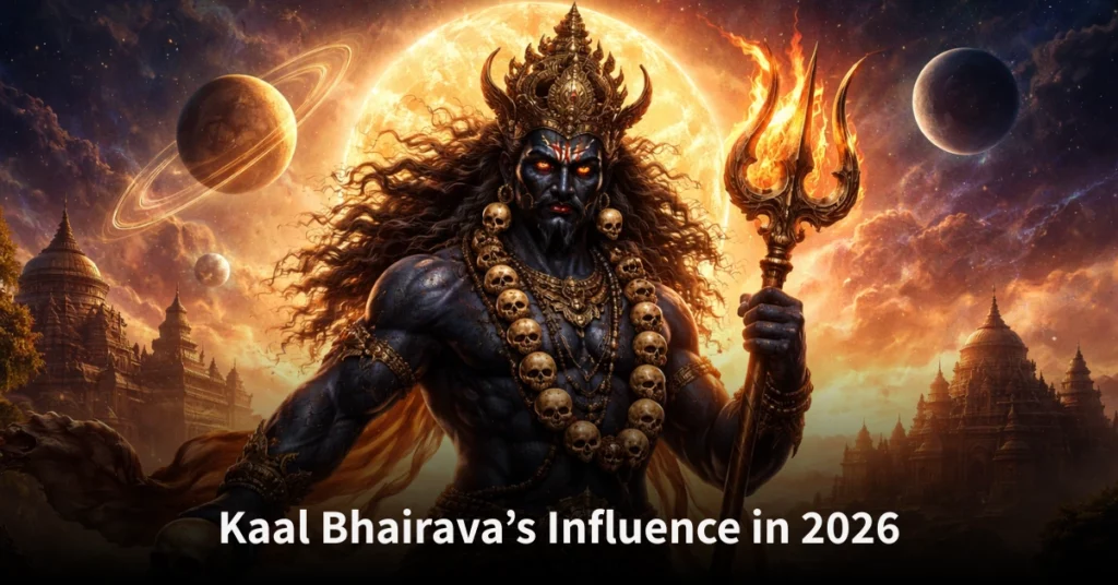 Kaal Bhairava’s influence in 2026 showing astrology, time, karma, and spiritual transformation
