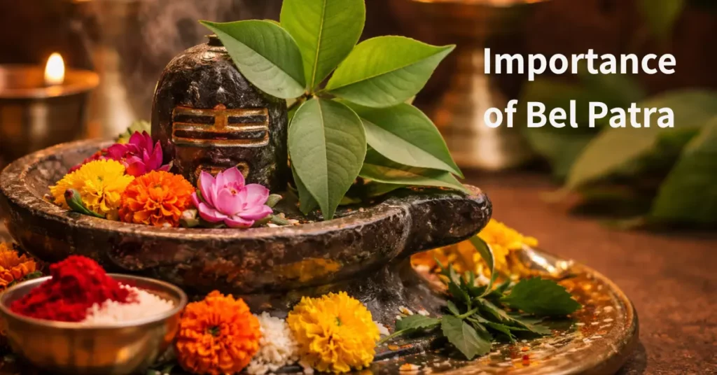 Bel Patra leaves used in Shiva worship showing religious importance in Hinduism