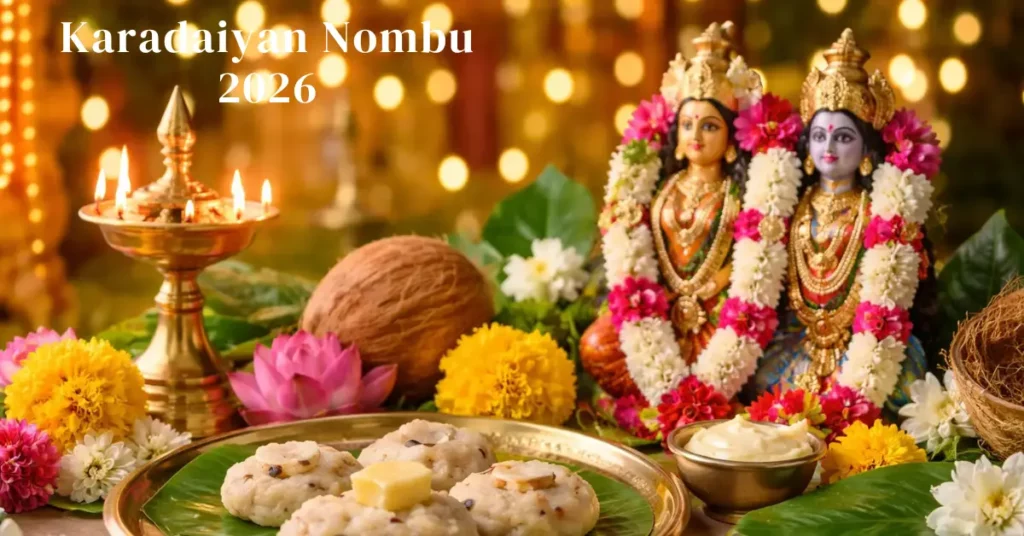 Karadaiyan Nombu 2026 festival rituals showing puja items, offerings, and spiritual significance