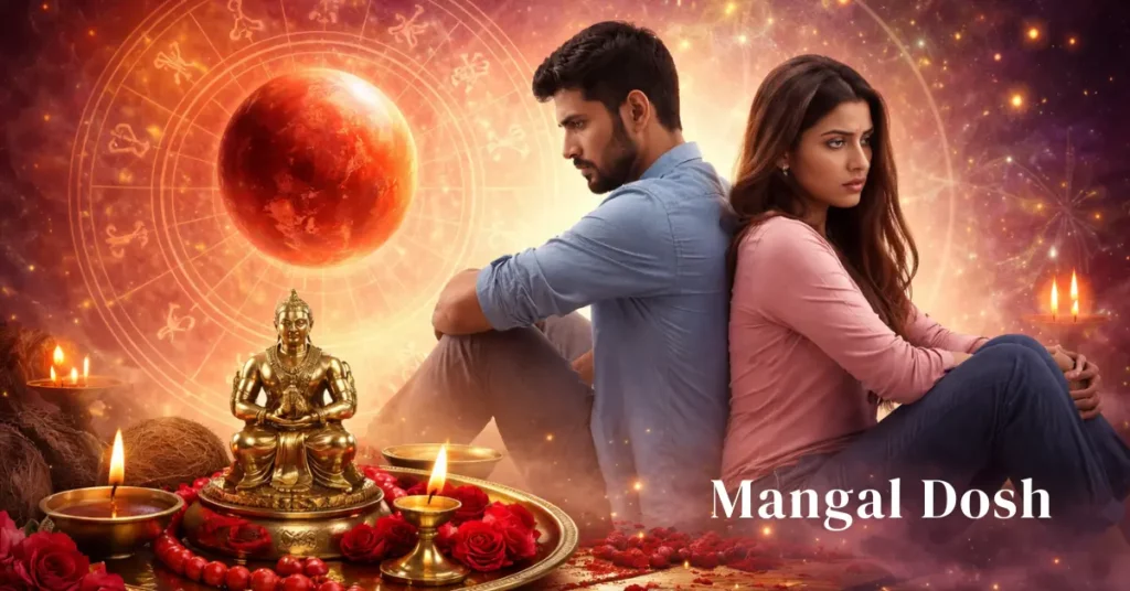 Mangal Dosh in astrology showing its meaning, effects, myths, and remedies