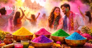 Holi 2026 celebration with vibrant colors, rituals, and spiritual significance in India