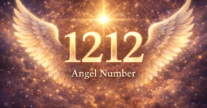 Angel Number 1212 glowing with divine light symbolizing growth, balance, spiritual awakening, and new beginnings.