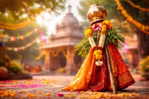 Gudi Padwa 2026 celebration with traditional Gudi, rituals, cultural traditions, and astrological significance